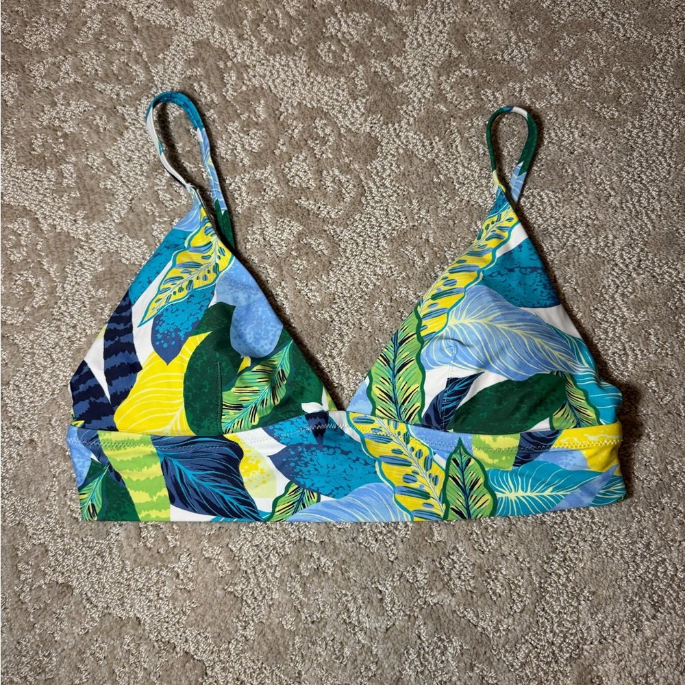 Aerie Tropical Print Women's Triangle Swim Top